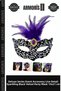 Delux Series Event Accessory Vivid Detail Glitter Ornament Black Velvet Party Mask 19X21 cm