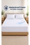 Waterproof Mattress Protector with Full Edge Elastic Fitted Mattress Protector White Mattress Protector Compatible with 30cm Mattress Height - 5