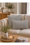 Bohemian Knitted Pattern Gray Throw Pillow Cover 1 Pc - 4