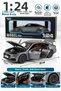 Audi A7 1:24 Metal Model Toy Car 22 cm Openable Door Hood Trunk Smoked Gray