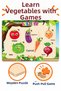 Wooden Educational Vegetables Puzzle – Learning Vegetables Colorful Educational Wooden Puzzle Toy - 4
