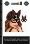 New Generation Photo Object Visual Element Suede Covered Embroidered Rabbit Mask – Black Pink Gold