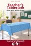 Blue and White 10-Piece Elastic Tablecloth, 100X140 cm Teacher Tablecloth Gift - 2