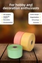 Woven Glitter Plaid Gingham Ribbon 5 cm X 25 Meters – Gift Wrapping, Dowry, Organization, and Bow Decoration Ribbon - 3