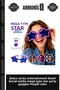 Delux Series Entertainment Detail Social Media Mega Type Star Party Glasses Purple Color