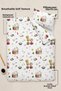 Chinese Dumpling Patterned Single Duvet Cover Set |   1 Piece 160 × 220 cm Duvet Cover |   1 Piece 50X70 cm Pillowcase - 7