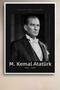 Set of 2 Framed Paintings: Ataturk Portrait and He Is the Sovereign Nation, Office Decoration Ikiata03 - 2
