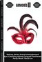 Delux Series Event Entertainment Eye-Catching Patent Leather Coated Feathered Party Mask 18X20 cm