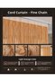 Ip Curtain Special Series Thin Chain Open Orange Color (100 * 300) with Cornice and Rustic Use - 3