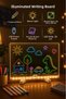 Illuminated Drawing and Painting Board, Neon Lighted Educational Board with 7 Pens as a Gift