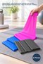 5 Pieces Pilates Bands – Latex Pilates Rubber, Flexible Durable Exercise Band, Resistance Band, Yoga and Aerobics Heating