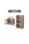 Stackable Clothing Organizer with Sliding Shelf System for Inside the Closet Cappuccino 6 Pieces - 4
