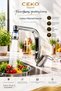Herringbone Kitchen Faucet with Cotton Filter – Purified Sink Tap – Filtered Water Faucet – Chrome