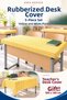 Yellow and White 5-Piece Elastic Tablecloth, 100X140 cm Teacher Tablecloth Gift