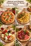 100% Natural Acacia Wood Round Presentation Board 28 cm with Handle Pizza Breakfast and Deli Serving Plate - 4