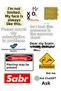 22 Piece Laptop Sticker Set – 2 A4 Sheets, Turkish and Arabic Humorous Stickers - 3