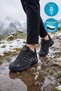 Black Lace-Up Non-Slip Sole Orthopedic Comfortable Sole Men's Outdoor Trekking Shoes 2408 - 3