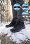 Black Genuine Leather Non-Slip Sole Lace-Up Men's Outdoor Trekking Shoes 2672 - 3