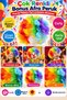Multi-Color Curly Bonus Afro Wig Clown Party Costume Show Event Entertainment Accessory - 6