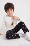 Ekru Kız Çocuk/Erkek Çocuk Pamuklu Pijama Takımı TKDAW27PT00042 - 2