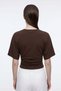 Women's Fitted Crew Neck Short Sleeve Blouse - 3