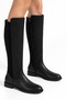41-42 Women's Daily Boots Large Size Elastic Strec Enpar Black Skin - 3