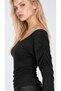 Anthracite Back Detailed Gathered Sleeve Blouse - 2