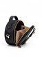 Black - Black Monogram Women's Crossbody Bag Sp1163 - 5