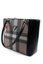 Coffee - Black Plaid Women's Shoulder Bag Sp1176 - 5