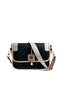 Black - Women's Crossbody Bag with S.Nut Logo Sp1182 - 5
