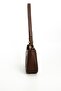 Coffee Yellow - Brown Plaid Line Square Women's Crossbody Bag Sp1132 - 6