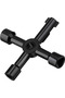 4-Way Multi-Functional Utilities Key for Electric Water Gas Meter Box Cupboard Cabinet Opening Key