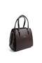 Coffee - Coffee Plain Women's Handbag Sp1136 - 4
