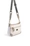 White - Women's Crossbody Bag with Gray Logo Sp1160 - 2