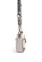White - Women's Crossbody Bag with Gray Logo Sp1160 - 3