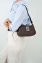 Coffee - Coffee Plain Women's Crossbody Bag Sp1132 - 2
