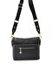 Black - Women's Crossbody Bag with Black Logo Sp1110