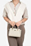 Sand - Sand Beige Crow's Feet Plaid Women's Handbag Sp1281 - 2