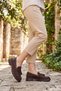 Women's Brown Suede Brown Loafer Shoes - 4