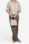 Beige - Sand Knitted Women's Handbag Sp1136 - 6