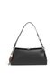 Black - Black Plain Women's Shoulder Bag Sp1294