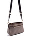 Coffee Yellow - Brown Plaid Line Square Women's Crossbody Bag Sp1184 - 2