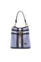 Blue - Navy Blue Plaid Women's Crossbody Bag Sp967
