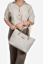 Beige - Sand Beige Knitted Women's Shoulder Bag Sp1282 - 4