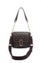 Coffee - Coffee Monogram Women's Shoulder Bag Sp1147 - 7