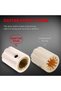 White DAIERBUMP 10PCS Guitar Effect Knob 1/4 Potentiometer Knob Plastic Volume Control 1900 Davies S - 2