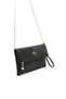 Black - Black Quilted V Women's Portfolio and Clutch Handbag Sp1134 - 4
