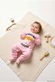 Baby Girl Jumpsuit with Dad's Lamb Written on It