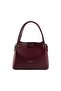 Burgundy - Burgundy Plain Women's Handbag Sp1254