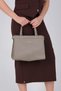 Beige - Beige Leather Women's Handbag Sp1237 - 7